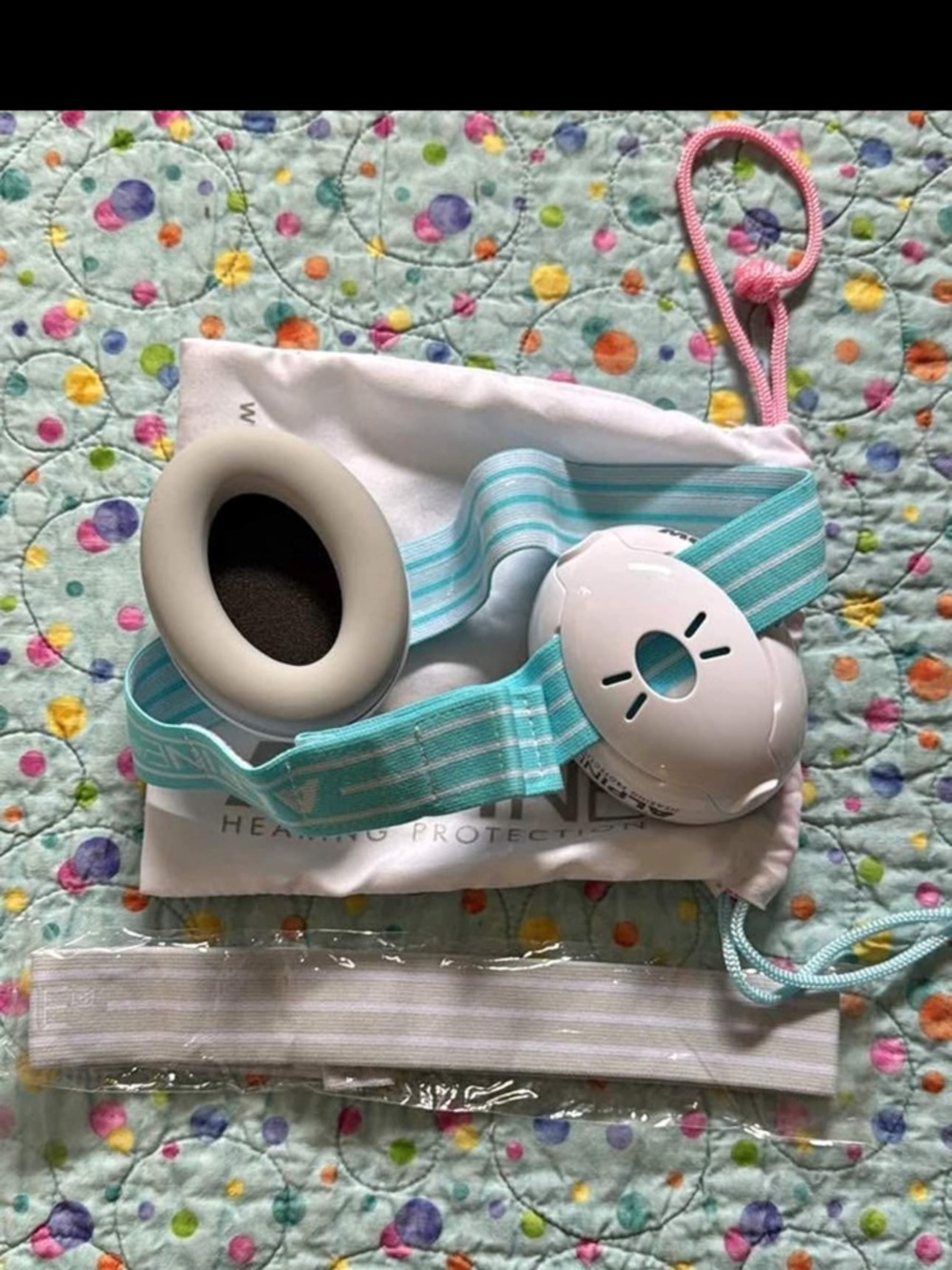 Alpine Kids Ear Protection Headband - Mint & White